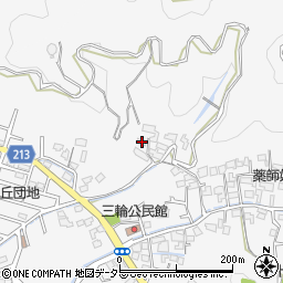 静岡県藤枝市岡部町三輪21周辺の地図