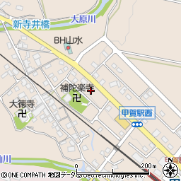 滋賀県甲賀市甲賀町大原市場262周辺の地図