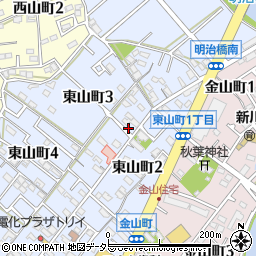 愛知県碧南市東山町3丁目41周辺の地図