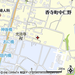 兵庫県姫路市香寺町中仁野97周辺の地図