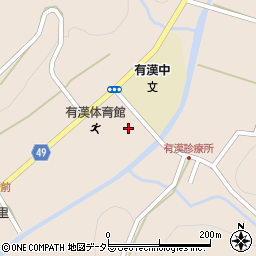 高梁市役所教育委員会　有漢公民館周辺の地図