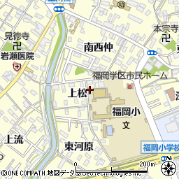 愛知県岡崎市福岡町上松37周辺の地図