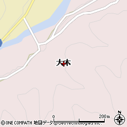 岡山県加賀郡吉備中央町大木周辺の地図