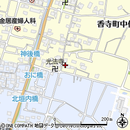 兵庫県姫路市香寺町中仁野103周辺の地図