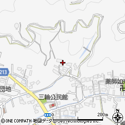 静岡県藤枝市岡部町三輪41周辺の地図