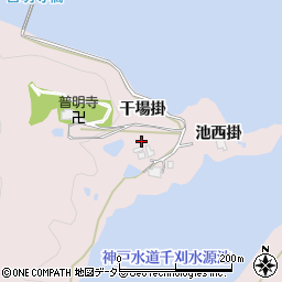 兵庫県宝塚市波豆干場掛周辺の地図