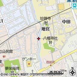 愛知県新城市久保周辺の地図