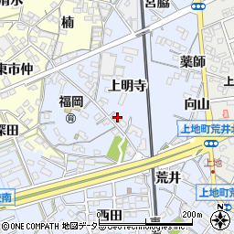 愛知県岡崎市上地町丸根5周辺の地図