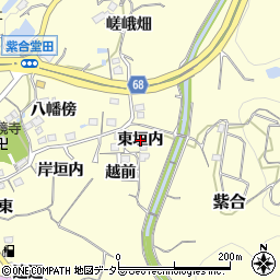 兵庫県猪名川町（川辺郡）紫合（東垣内）周辺の地図
