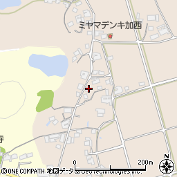兵庫県加西市豊倉町376周辺の地図