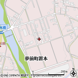 兵庫県姫路市夢前町置本74-1周辺の地図