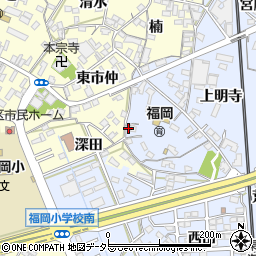 愛知県岡崎市上地町丸根31周辺の地図