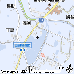 兵庫県宝塚市大原野走坂周辺の地図