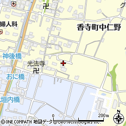 兵庫県姫路市香寺町中仁野91-20周辺の地図