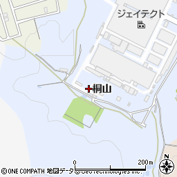 愛知県岡崎市市場町桐山周辺の地図