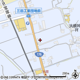 兵庫県三田市大原292周辺の地図