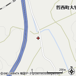 岡山県新見市哲西町大竹623周辺の地図