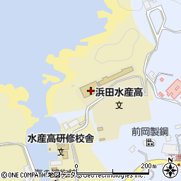 島根県立浜田水産高等学校　進路指導室周辺の地図