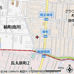 赤川精肉店作業場周辺の地図