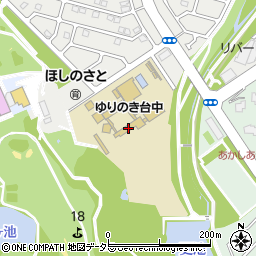 三田市立ゆりのき台中学校周辺の地図