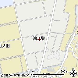 愛知県常滑市金山鴻ノ巣周辺の地図