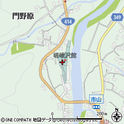 嵯峨沢温泉周辺の地図