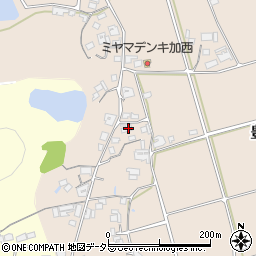 兵庫県加西市豊倉町374周辺の地図