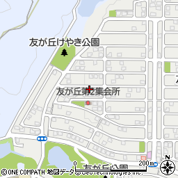 兵庫県三田市友が丘2丁目周辺の地図