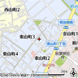 愛知県碧南市東山町3丁目22周辺の地図