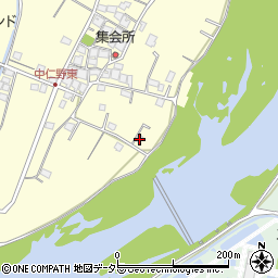 兵庫県姫路市香寺町中仁野593周辺の地図