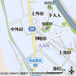 生平幸田線周辺の地図