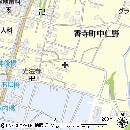 兵庫県姫路市香寺町中仁野91-13周辺の地図
