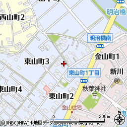 愛知県碧南市東山町3丁目12周辺の地図