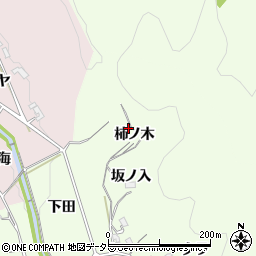 愛知県岡崎市鶇巣町柿ノ木周辺の地図