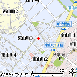 愛知県碧南市東山町3丁目20周辺の地図