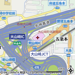 大山崎町体育館周辺の地図