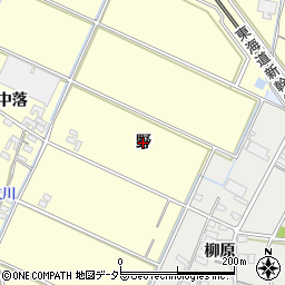 愛知県岡崎市合歓木町（野）周辺の地図