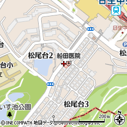 松尾台小学校前周辺の地図