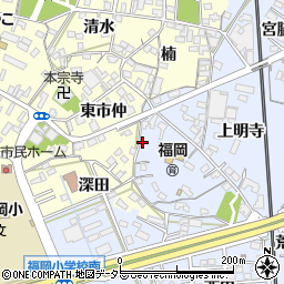 愛知県岡崎市上地町丸根59周辺の地図