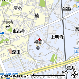 愛知県岡崎市上地町丸根48周辺の地図