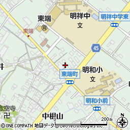 愛知県安城市東端町鐘鋳場周辺の地図