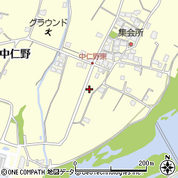 兵庫県姫路市香寺町中仁野557-2周辺の地図