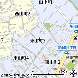 愛知県碧南市東山町3丁目周辺の地図