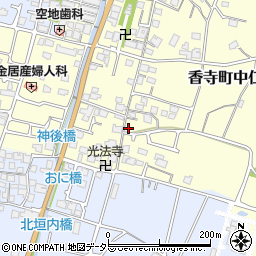 兵庫県姫路市香寺町中仁野90-10周辺の地図