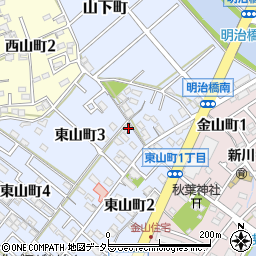 愛知県碧南市東山町3丁目10周辺の地図