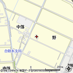 愛知県岡崎市合歓木町野105周辺の地図