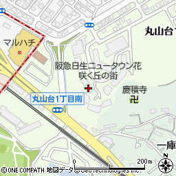 阪急日生ニュータウン花咲く丘の街Ｂ棟周辺の地図