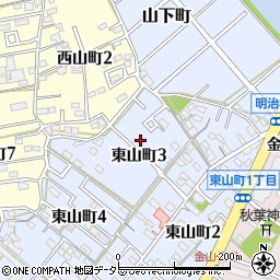 愛知県碧南市東山町3丁目33周辺の地図
