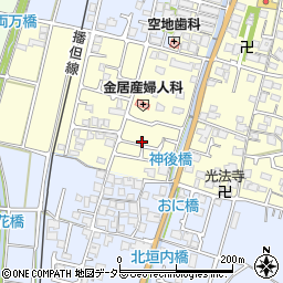 兵庫県姫路市香寺町中仁野174周辺の地図