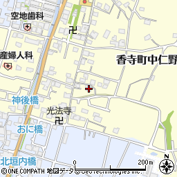 兵庫県姫路市香寺町中仁野90-14周辺の地図